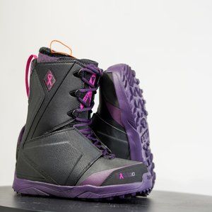 Thirtytwo Womens Lashed B4BC W'S '18 Black Purple Snowboard Boots Size 8W